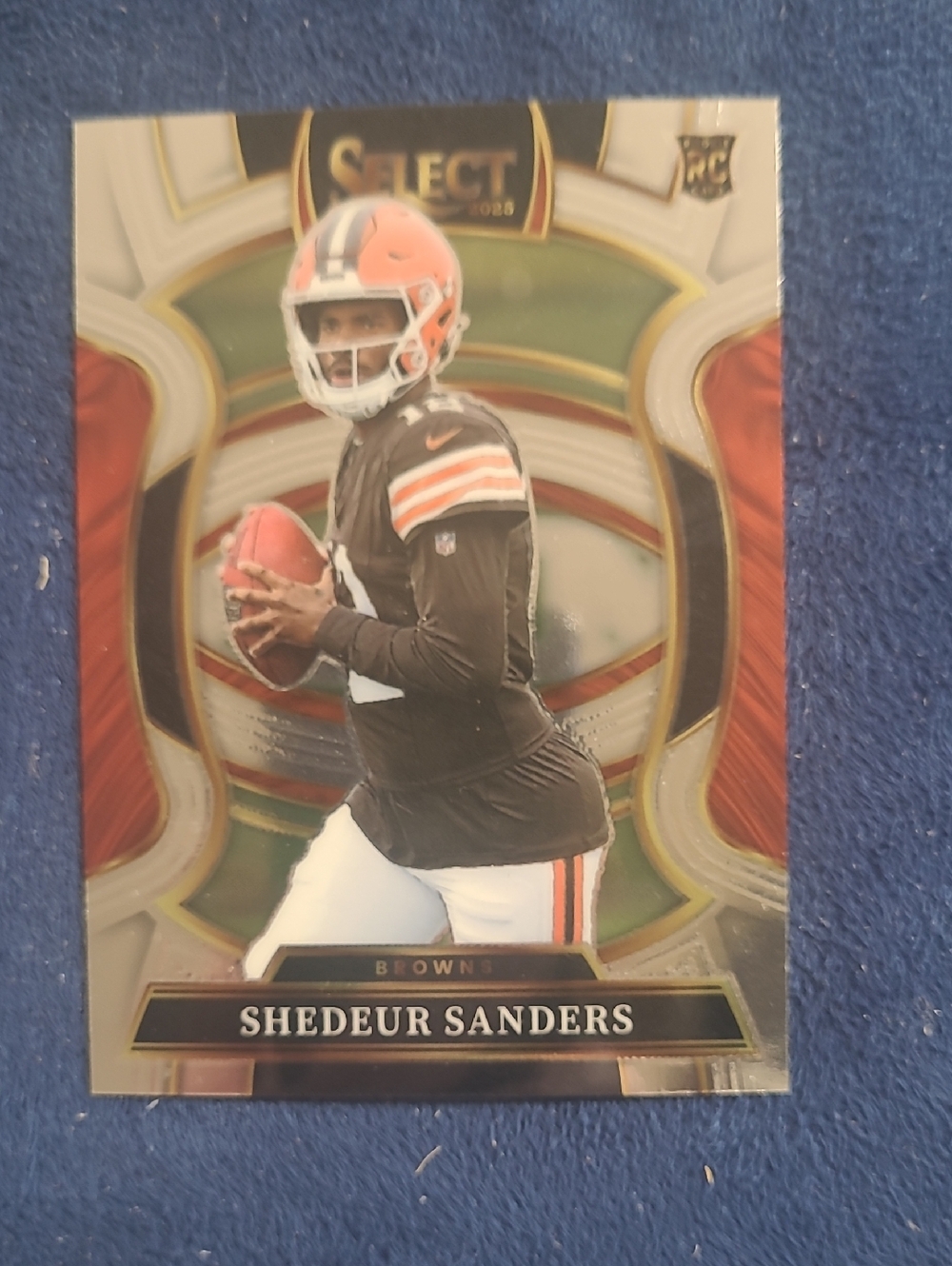 Select Rookie Shedeur Sanders NFL Trading Card - Browns - 2025 Select